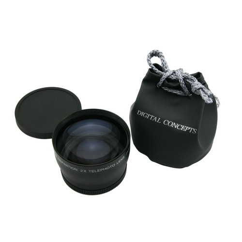67mm 2.0X Magnification Telephoto Lens HD Magnifier Glass for DSLR
