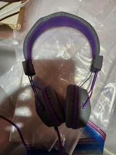 JLab - JBuddies Studio On-Ear Kids Wired Headphones - Gray/Purple