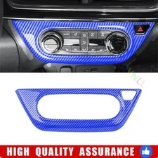 Central Centrol AC Switch Cover Trim For Chevrolet Trax 23-25 Blue Carbon Fiber