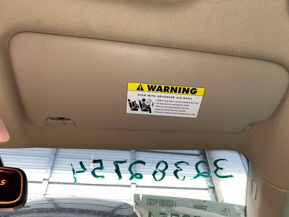 Used Right Sun Visor fits: 2010 Bmw 328I Illumination Cpe vinyl Right Grade A - Image 4 of 4