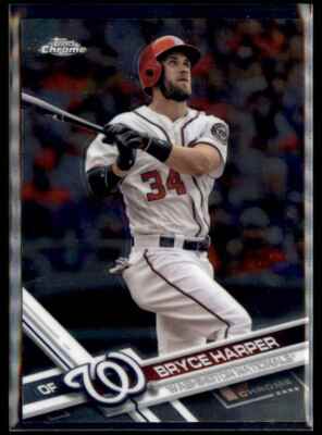 2017 Topps Chrome Bryce Harper Washington Nationals #48