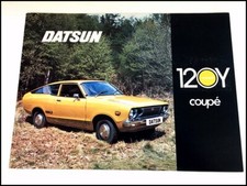 1975 Datsun 120Y Coupe Original 1-page Sales Brochure Card - B210
