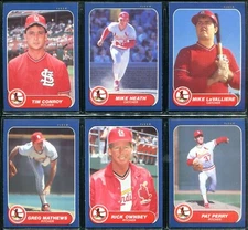 1986 Fleer Update ST LOUIS CARDINALS 20 Team Sets CONROY HEATH MATHEWS PERRY