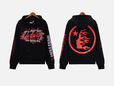HELL Studios STAR Sports Future Flame Hoodie Unisex Street Vintage 