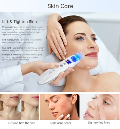 Bio Roller G5 Drema Roller EMS 540 Microneedle LED/Blue Light Device Skin Care . - Picture 2 of 10