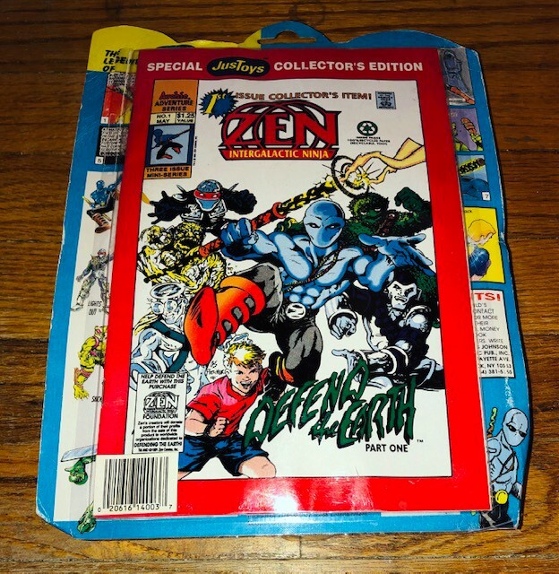 ZEN Intergalactic Ninja Jeremy Baker Action Figure Comic Book
