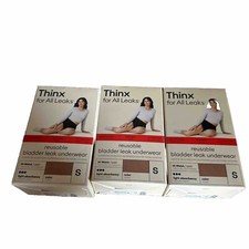 Thinx Reusable Bladder Leak Underwear, Small Desert Rose Underwear, 3 Pair