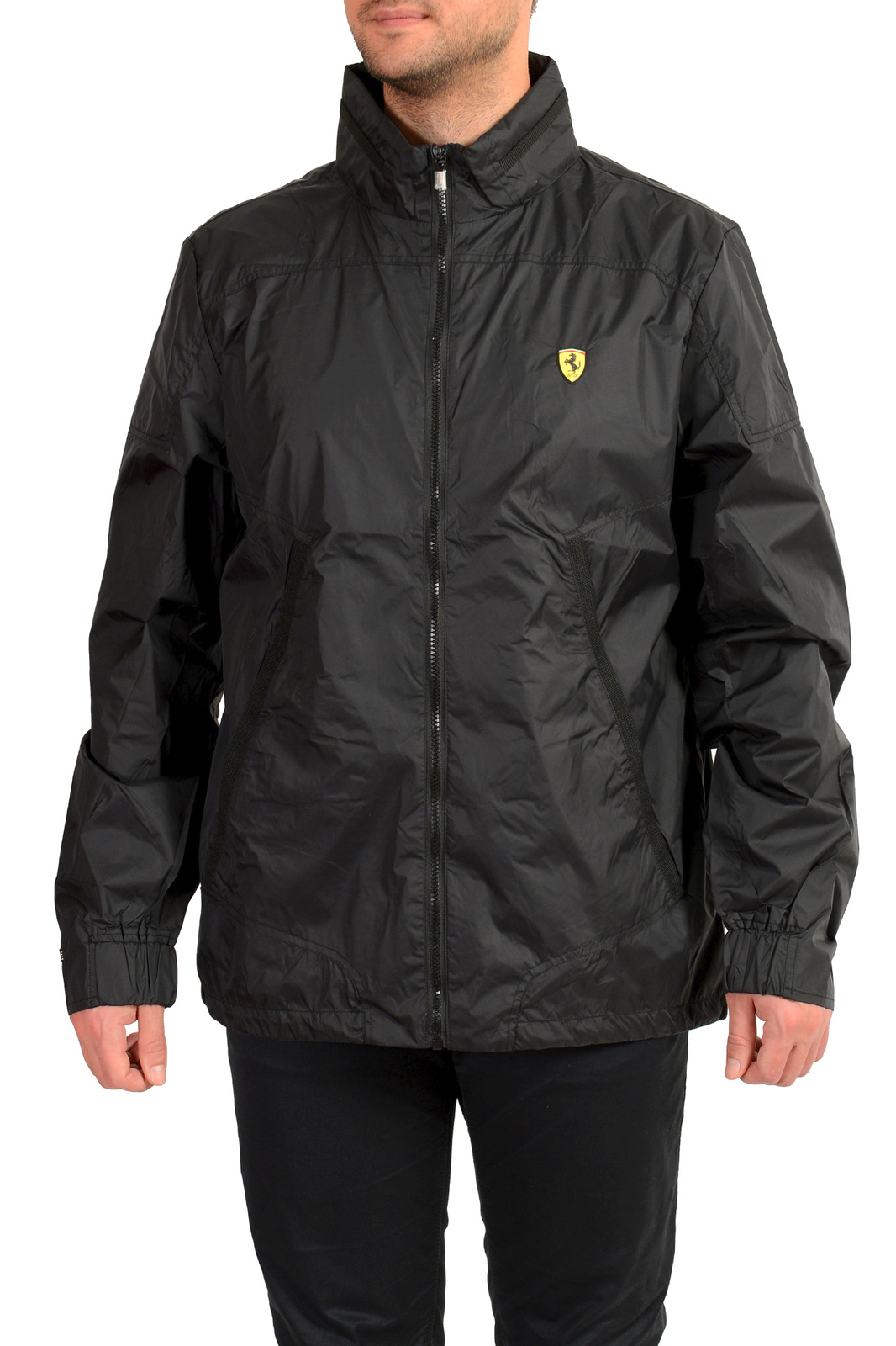 Мужская ветровка-дождевик Scuderia Ferrari с капюшоном на молнии US 3XL IT 58