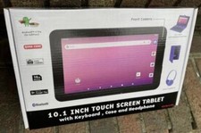 Craig-10.1" Android Tablet Bundle AC/USB adapter With Keyboard Case Purple