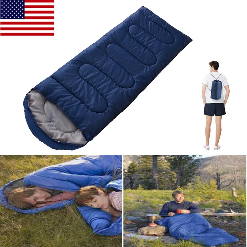 Thick Adult Cold Weather Sleeping Bag For Big & Tall 5-20 degree Waterproof US - Image 2 of 4