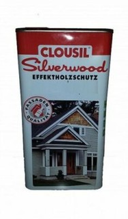 5 l Clousil Silverwood Holzlasur Effektholzschutz Goldbraun Nr.2 Lasu by Clou