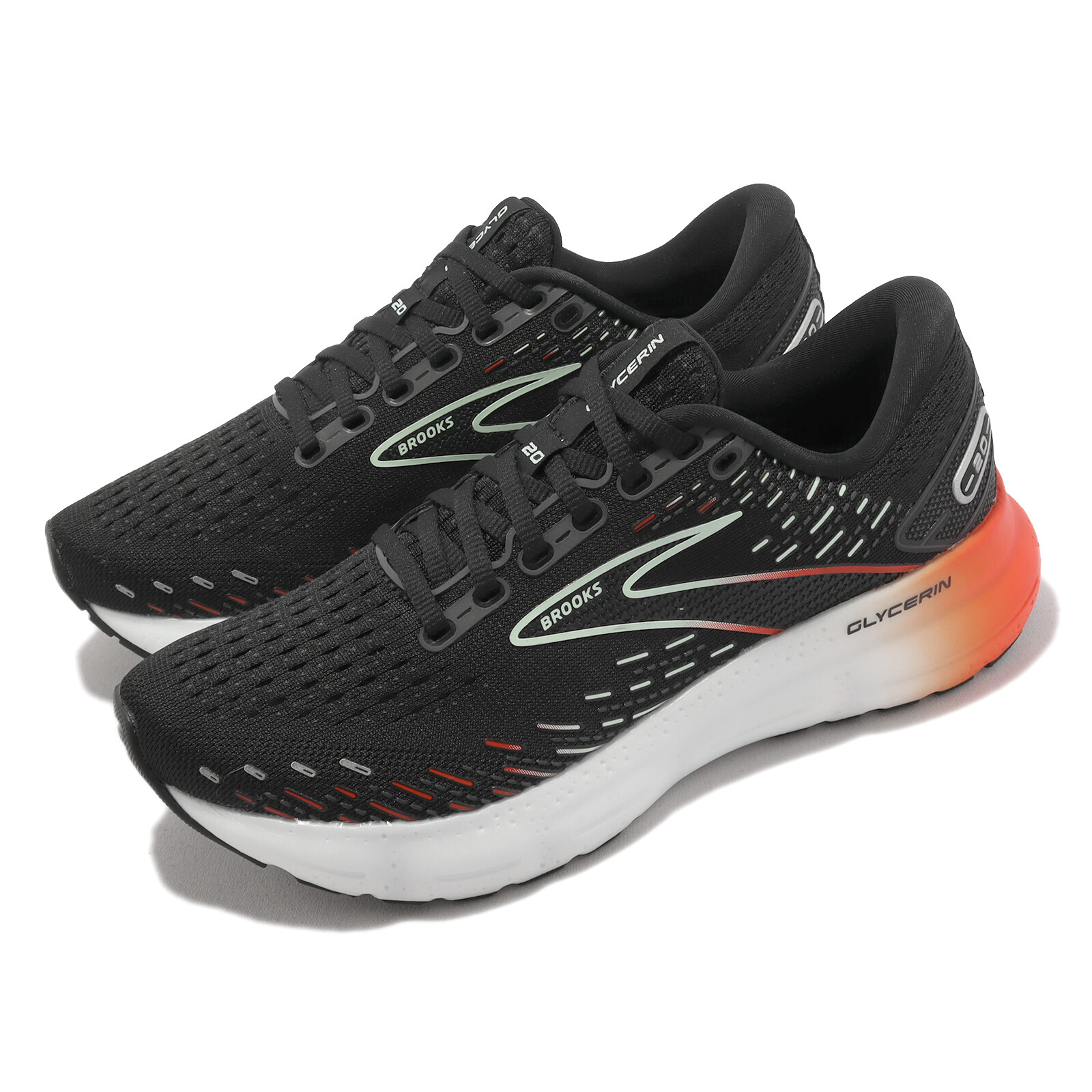Brooks Glycerin 20 Black Red Opal Женская спортивная обувь для бега по шоссе 1203691B-045