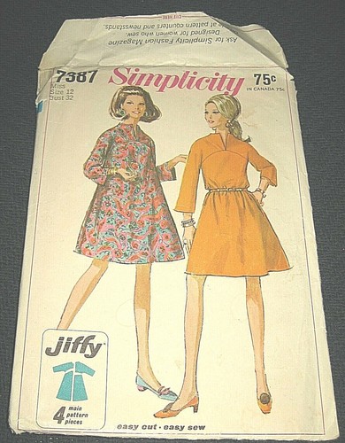 Vintage 1967 Simplicity Pattern Misses 