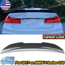 Fit For BMW G30 530i 540i M550i F90 M5 Carbon Color PSM Style Rear Trunk Spoiler