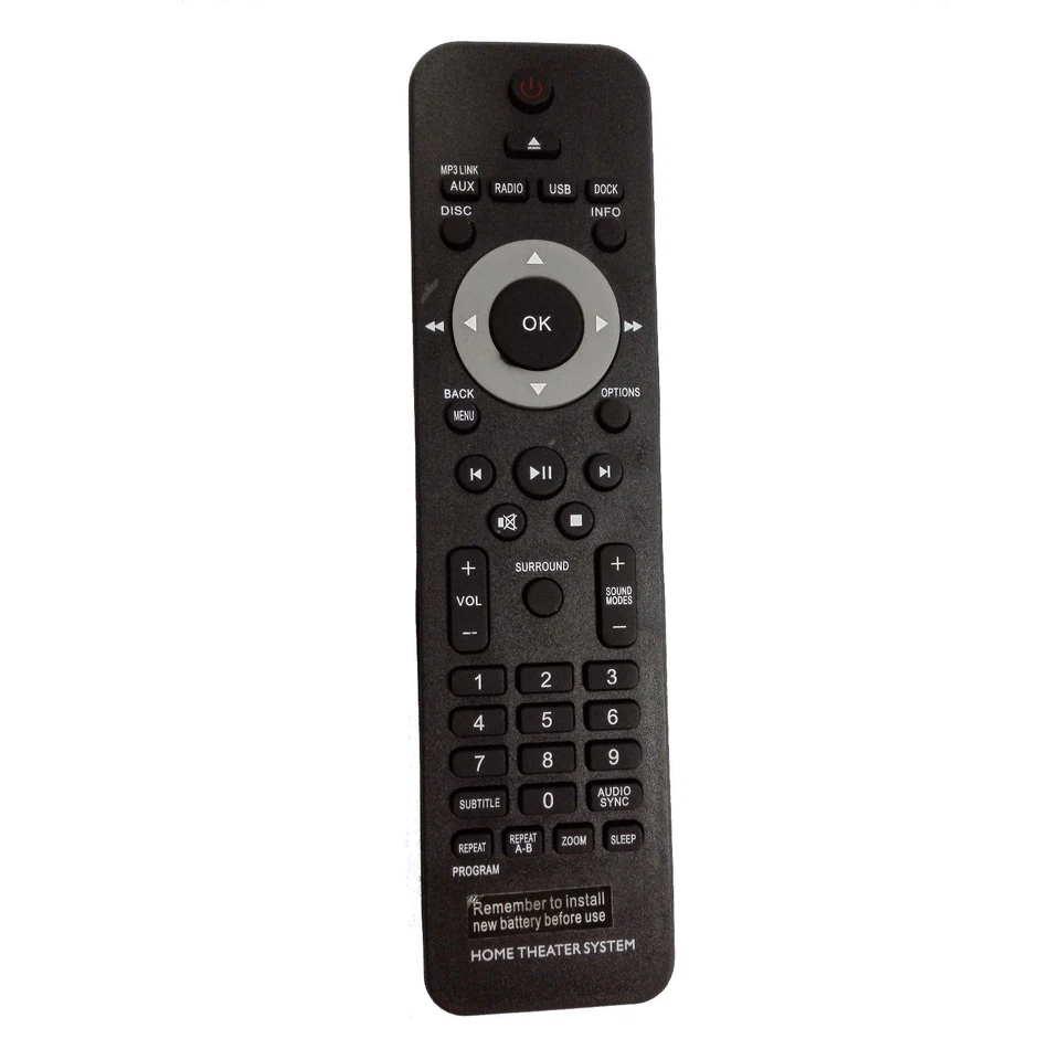 PHILIPS HOME THEATER Replaced Remote f HTS3371D/F7 HTS3372D/F7 HTS3531 HTS3264D - Image 2 of 4