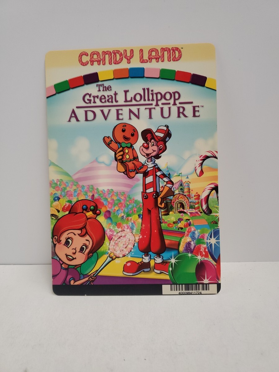 The Great Lollipop Adventure Candy Land BLOCKBUSTER DVD BACKER