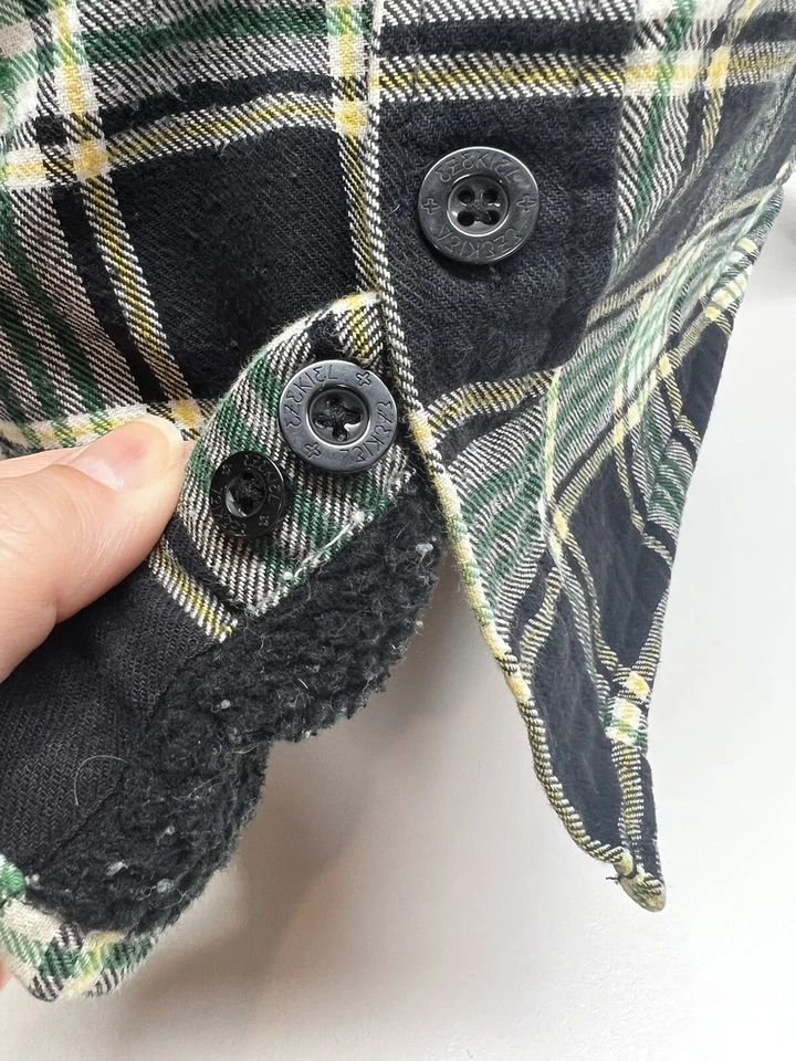 Franela abotonada forrada de vellón suave gruesa a cuadros Ezequiel Foto 2 de 4