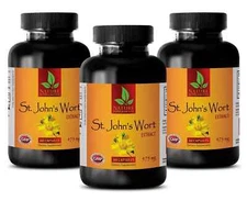 Inner Peace - ST JOHNS WORT - Restorative Herb 3 Bottles 180 Capsules