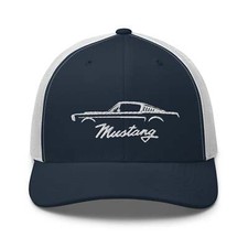 Classic Mustang Embroidered Meshback Trucker Cap