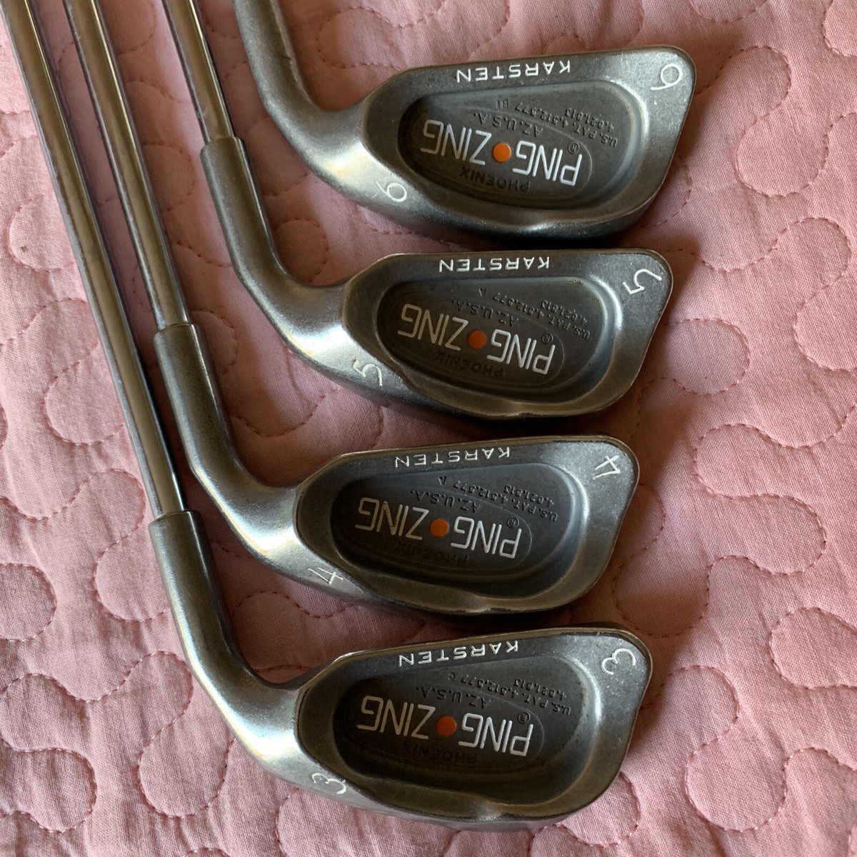 Ping Zing Orange Dot Iron Set 3-pw With KT-M Stiff Flex All