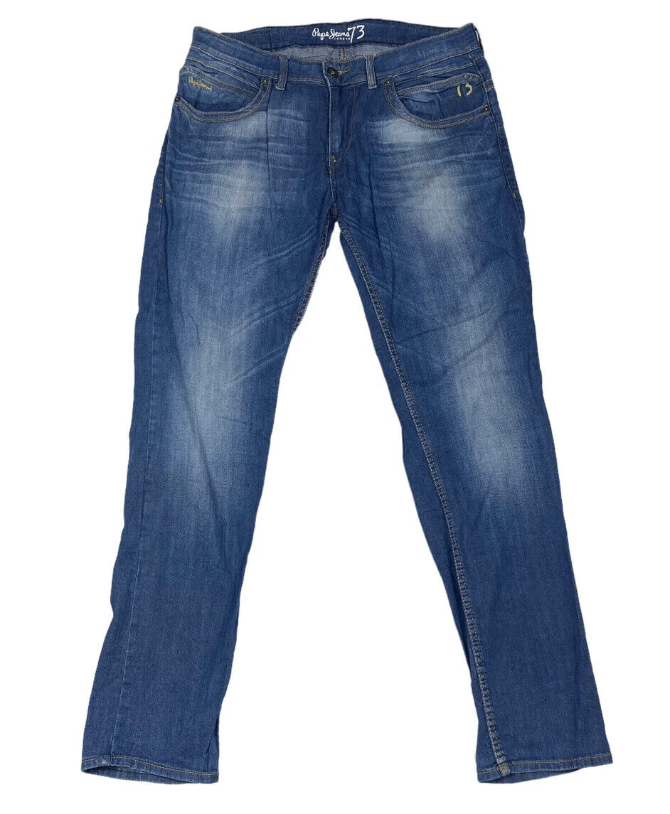 Pepe Jeans London 73 Slim Fit Jeans Mens 36 Medium Wash AQ0255 eBay
