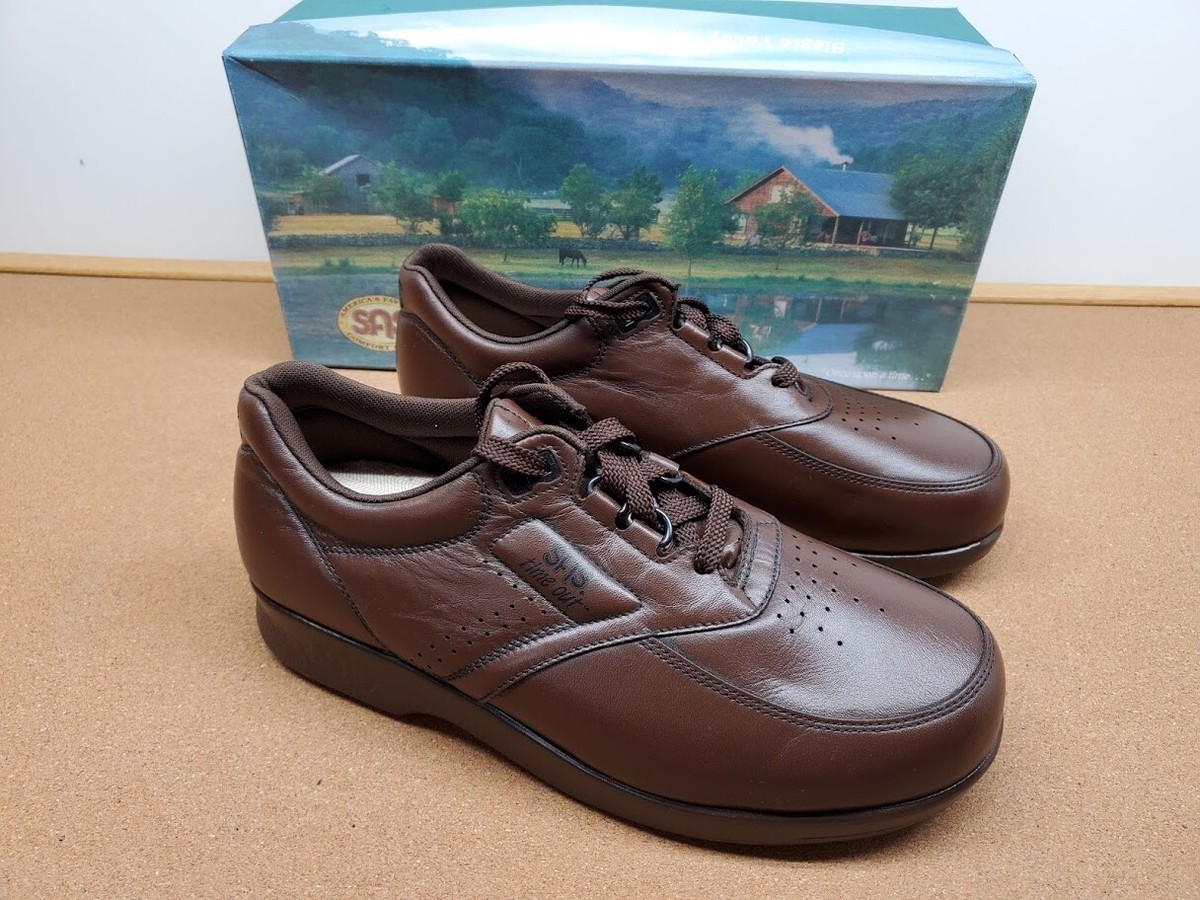NEW MENS SAS TIME OUT ANTIQUE WALNUT COMFORT WALKING SHOES 0092