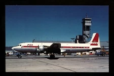 Aviation Airplane Airline postcard Flite Line #024 Pacific Southwest Douglas DC6