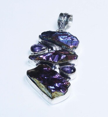 Sun Shine Druzy Amethyst Handmade Gemstone Pendant Jewelry Pendant Size 3 Inches