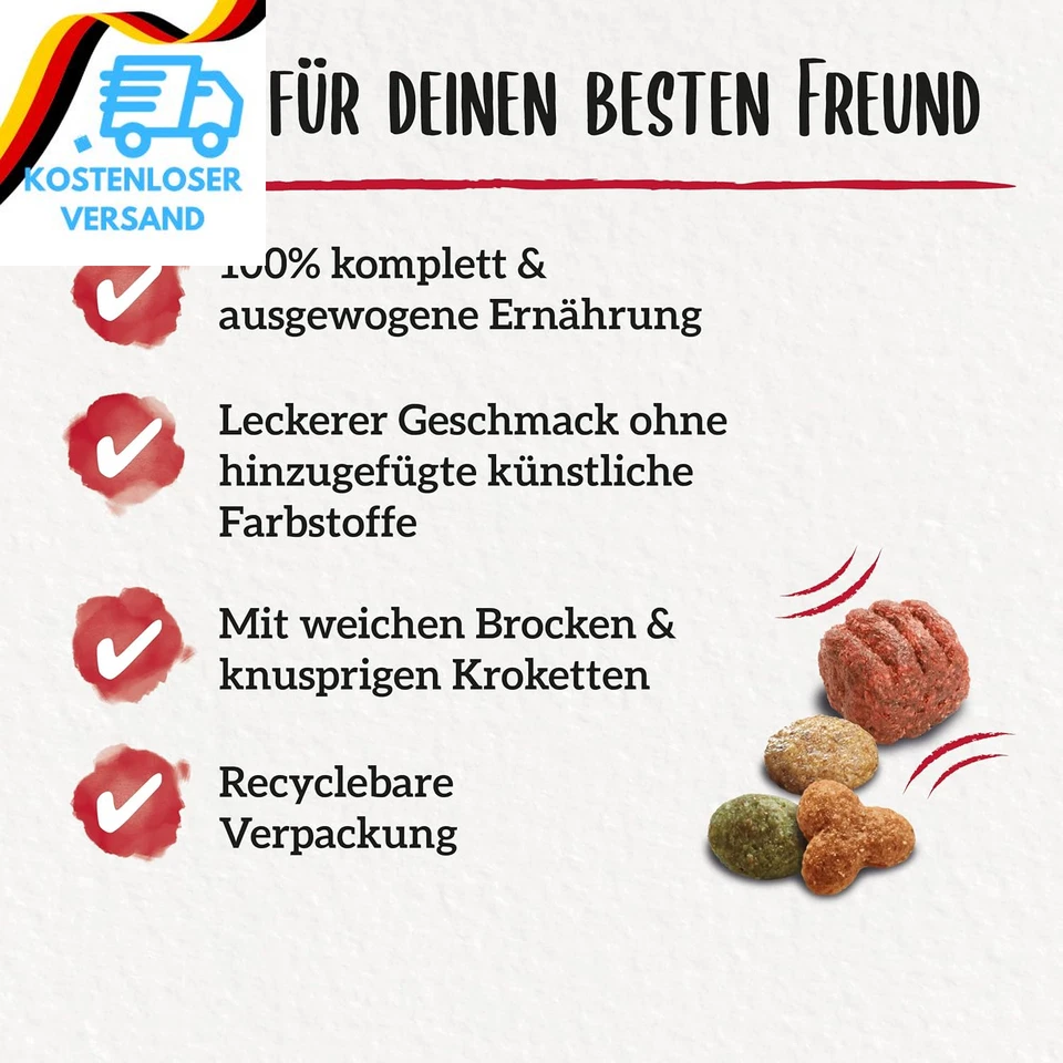 Beneful Original Hundefutter Trocken, Mit Rind Und Gartengemüse, 1Er Pack (1 X 1 - Bild 3 von 4