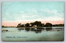 Postcard ME Indian Island Old Town Maine AE31