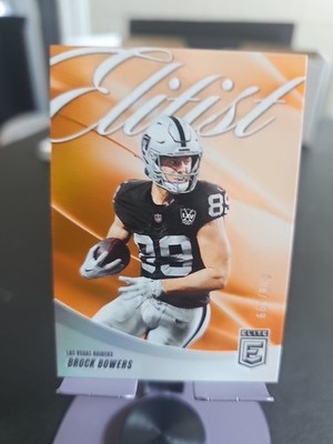 2025 Donruss Elite Brock Bowers ELITIST Orange /199 Raiders #4