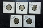 Lot of 5 Older Date Restored Buffalo Nickels (1915D, 1930P/S,1936S, 1937P)