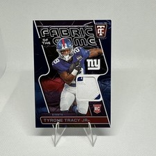 2024 Panini Totally Certified - Fabric of the Game  Tyrone Tracy Jr. Blue /75 RC