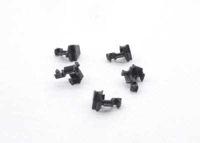 1:87 EM1019 Herpa 5x Zugmaul tief für Tandemanhänger Umbau Eigenbau schwarz