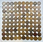 100 Indian Head Cents 1900s 1900-1909 Bulk Lot Old US Pennies Estate Coins #3 NR
