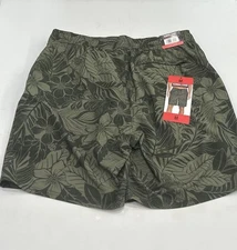 Kirkland Signature Men's Stretch Swim Shorts, Green, Size M