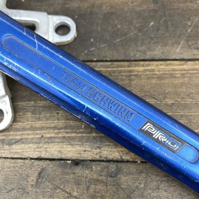 Vintage Team Schwinn BMX Crank Arm Blue 170mm RIGHT 110 BCD Sugino
