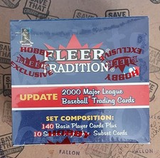2000 Fleer Tradition Baseball Factory Seal UPDATE Set - 150 Cards Griffey/Jeter+