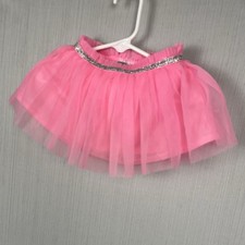 Garanimals Tutu Skirt Baby Girl 3-6M Hot Pink Tulle Sparkle Balletcore