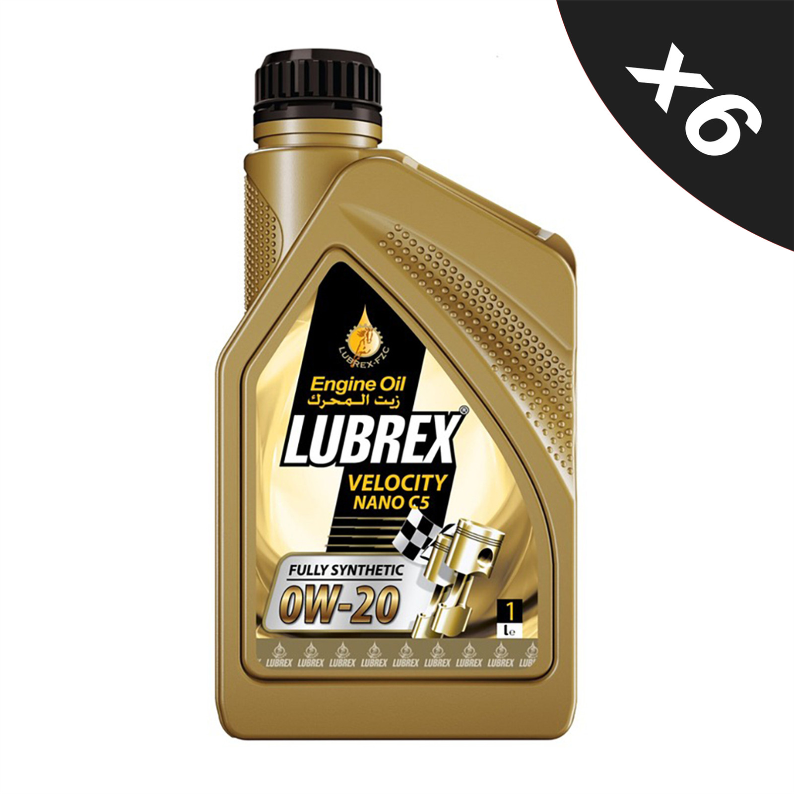 Lubrex 0W-20 Fully Synthetic Engine Oil ACEA C5 API SN+ VW 508/509 - 6x1L