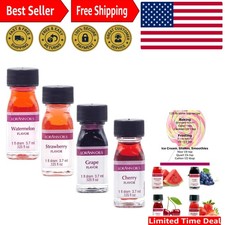 Super Strength Fruity Flavor Dram Bottles - Watermelon, Grape, Cherry, Strawb...