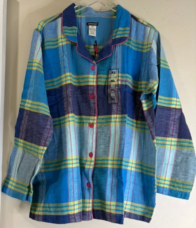 NWT Joe Boxer Plaid Women Size XL 2 Piece Flannel Pajama Sleep Set - Image 3 of 4