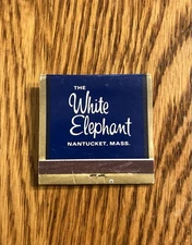 White Elephant Luxury Hotel Nantucket Massachusetts Restaurant Matchbook RARE!