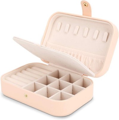Travel Jewelry Case Jewelry Organizer Box with Two Layer Portable Small Jewelry