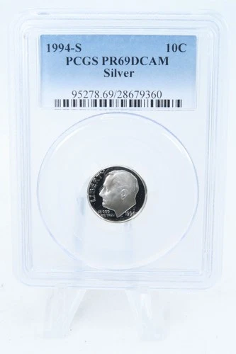 1994-S PCGS PR69DCAM Silver Roosevelt Dime Proof 10C
