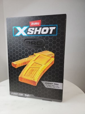 Zuru X-Shot Pro Series Clips Set For Foam Blasters Includes 1 Full-Size & 1 Half