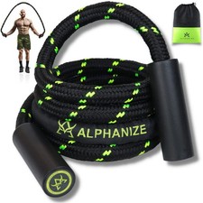 Heavy Jump Rope For Fitness 3LB - New 360 Rotating Handles Weighted Jump Rope...