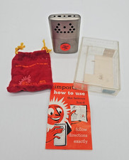 Vintage Jon- e Hand Warmer In Original Plastic Box W/ Soft Case  Paperwork NOS