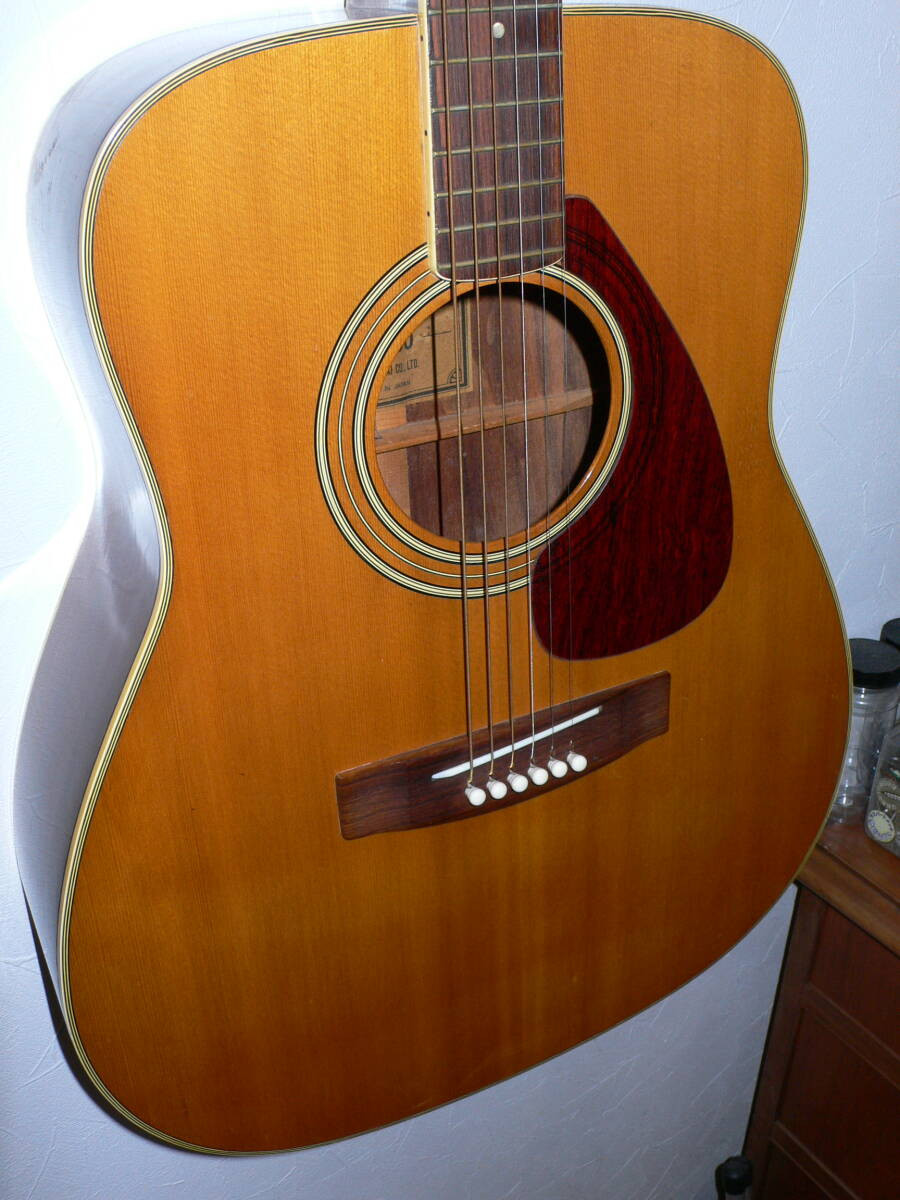 Electric Acoustic Guitar Yamaha FG-360 1973 Green Label Made