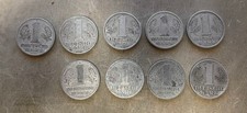 9 St&uuml;ck - 1 Deutsche Mark der DDR - 1956 A